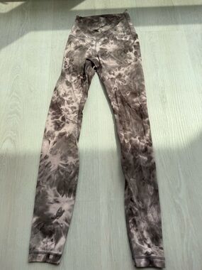 lululemon athletica Align Lavendar/Taupe Tie-Dye Leggings